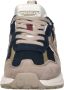 Kaotiko Detroit Glam Sneakers Dames Leren Sneaker Blauw - Thumbnail 5