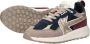 Kaotiko Detroit Glam Sneakers Dames Leren Sneaker Blauw - Thumbnail 6