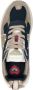 Kaotiko Detroit Glam Sneakers Dames Leren Sneaker Blauw - Thumbnail 7