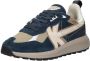 Kaotiko Vancoouver Artisan Sneakers Laag blauw - Thumbnail 3