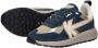 Kaotiko Vancoouver Artisan Sneakers Laag blauw - Thumbnail 6