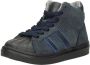 KEQ Jongens veterschoenen Hoog blauw - Thumbnail 2