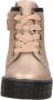 KEQ Meisjes veterschoenen Veterschoen hoog Champagne - Thumbnail 5