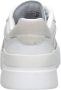 Lacoste Logo Sneaker Mat Leer Zijlabel In reliëf Vetersluiting White Dames - Thumbnail 6