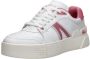 Lacoste Logo Sneaker Mat Leer Zijlabel In reliëf Vetersluiting White Dames - Thumbnail 7