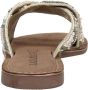 Lazamani Beige Zomer Slipper met Kralenbanden Beige Dames - Thumbnail 14