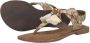 Lazamani Beige Leren Sandalen 75.119 Beige Dames - Thumbnail 15