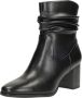 Marco Tozzi Laarsjes ANGIO blokhak business schoen met plooien in slouchy look - Thumbnail 6