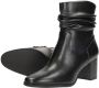 Marco Tozzi Laarsjes ANGIO blokhak business schoen met plooien in slouchy look - Thumbnail 10