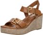 Marco Tozzi Sandalen Hak Sandalen Hak Cognac - Thumbnail 3