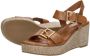 Marco Tozzi Sandalen Hak Sandalen Hak Cognac - Thumbnail 6