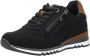 Marco tozzi Zwarte Suède Sneaker met Cognac Details Black Dames - Thumbnail 4