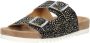 Maruti Beige Pixel Print Sliders Bellona Multicolor Dames - Thumbnail 8