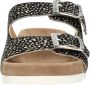 Maruti Beige Pixel Print Sliders Bellona Multicolor Dames - Thumbnail 10