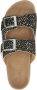 Maruti Beige Pixel Print Sliders Bellona Multicolor Dames - Thumbnail 12