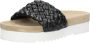 Maruti Zwarte Leren Gevlochten Slipper Billy Black Dames - Thumbnail 6