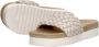 Maruti Beige Gevlochten Leren Slipper Billy White Dames - Thumbnail 13