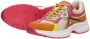 Mexx Loyce Lage sneakers Leren Sneaker Dames Oranje - Thumbnail 14