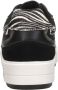 Mexx Zwarte leren sneakers met ponyhair detail Black Dames - Thumbnail 7