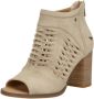 Mustang Beige geweven sandalette met rits Beige Dames - Thumbnail 6