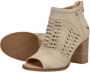 Mustang Beige geweven sandalette met rits Beige Dames - Thumbnail 9