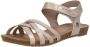 Mustang Sandalen Plat Sandalen Plat Goudkleur - Thumbnail 5