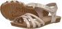 Mustang Sandalen Plat Sandalen Plat Goudkleur - Thumbnail 8