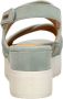 Mustang Sandalen Plat Sandalen Plat Groen - Thumbnail 4