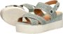 Mustang Sandalen Plat Sandalen Plat Groen - Thumbnail 6