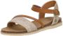 Mustang Sandalen Dames Beige - Thumbnail 4