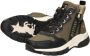 Mustang Shoes Veterschoenen high top sneaker enkellaars met extra ritssluiting - Thumbnail 6