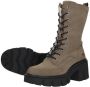 Mustang Warme Platform Veterschoen voor Dames Gray Dames - Thumbnail 10
