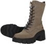 Mustang Warme Platform Veterschoen voor Dames Gray Dames - Thumbnail 9