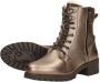 Mustang Shoes Veterschoenen enkellaars hakken in metallic-look smalle vorm - Thumbnail 7