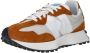 New Balance Unisex Suède en Mesh Sneakers Orange - Thumbnail 4