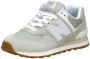 New Balance 574 sneakers lichtgroen ecru wit - Thumbnail 7