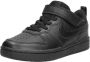 Nike Kids Nike Court Borough Low 2 Kids Sneakers Black Black Black - Thumbnail 4