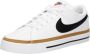 Nike Court Legacy Schoenen White Black Desert Ochre Gum Light Brown Kinderen - Thumbnail 12