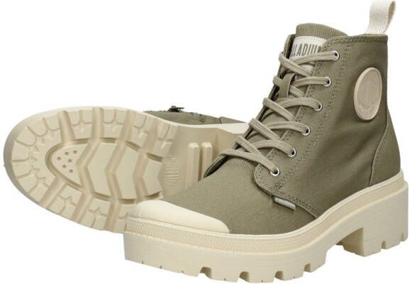 Palladium Hoge veterschoenen PALLABASE twill van textiel - Foto 9