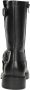 Palpa Zwarte Bikerboot met Zilveren Gespen Black Dames - Thumbnail 4