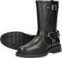 Palpa Zwarte Bikerboot met Zilveren Gespen Black Dames - Thumbnail 6