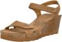 Panama Jack Platform Wedge Sandals Brown Dames - Thumbnail 4