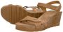 Panama Jack Platform Wedge Sandals Brown Dames - Thumbnail 7