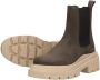 PS Poelman PS. POELMAN Chelsea boots Enkellaarsjes Hak donkerbruin - Thumbnail 4