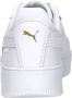 Puma Carina Street leren sneakers wit goud Meisjes Leer Meerkleurig 35.5 - Thumbnail 11