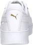 Puma Carina Street leren sneakers wit goud Meisjes Leer Meerkleurig 35.5 - Thumbnail 4