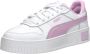 Puma Carina Street leren sneakers wit lila Meisjes Leer Meerkleurig 35.5 - Thumbnail 4