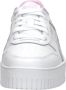 Puma Carina Street leren sneakers wit lila Meisjes Leer Meerkleurig 35.5 - Thumbnail 6