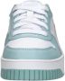 Puma Carina Street leren sneakers wit lichtblauw zilver Meisjes Leer Meerkleurig 35 - Thumbnail 7