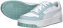 Puma Carina Street leren sneakers wit lichtblauw zilver Meisjes Leer Meerkleurig 35 - Thumbnail 8